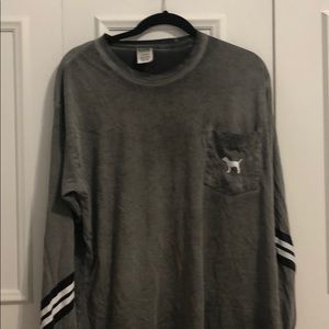 Grey long sleeve top